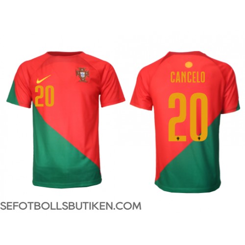 Portugal Joao Cancelo #20 Replika Hemma matchkläder VM 2022 Korta ärmar